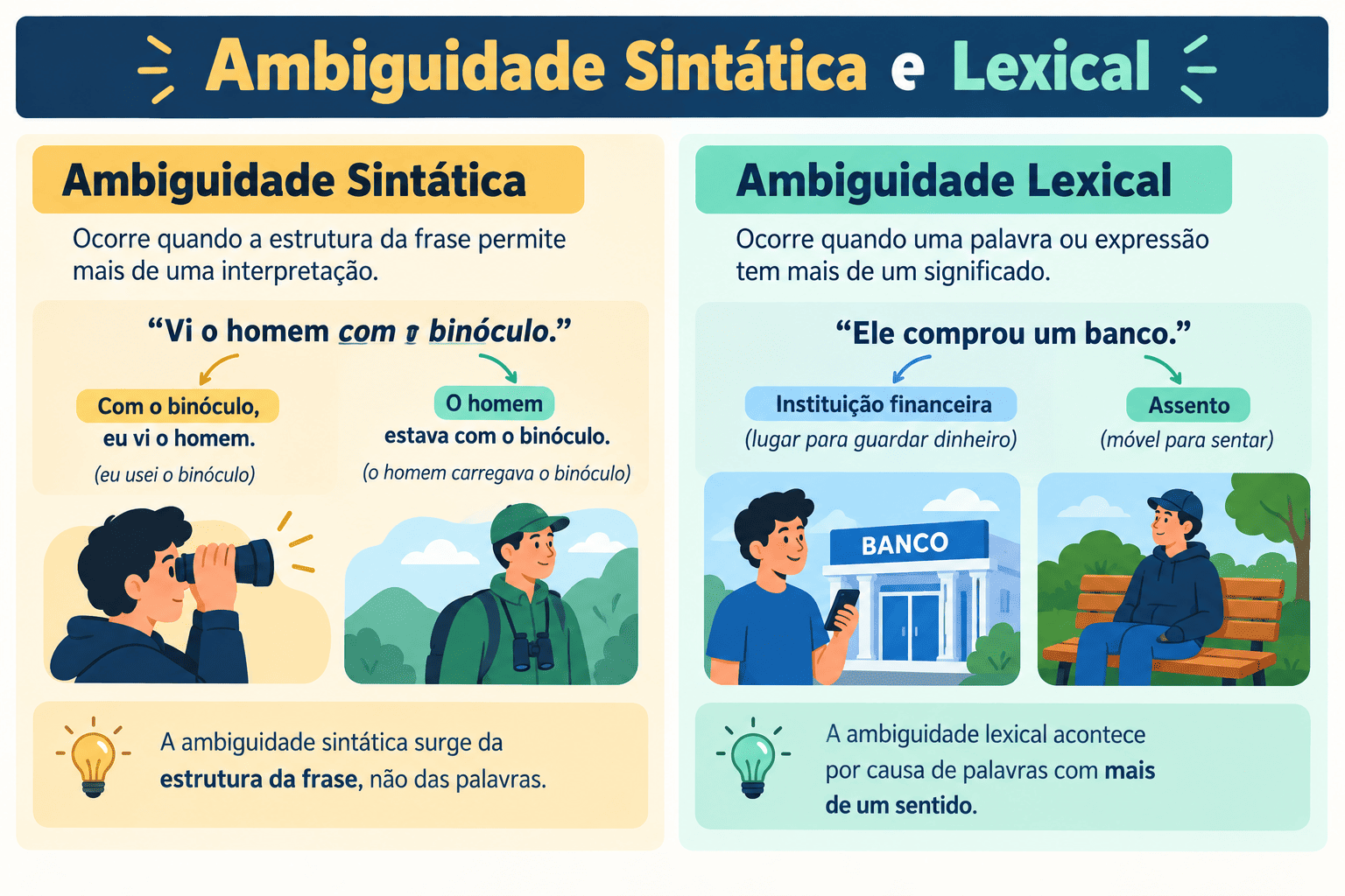 Ambiguidade Sintática e Lexical: Causas, Exemplos e Como Evitar