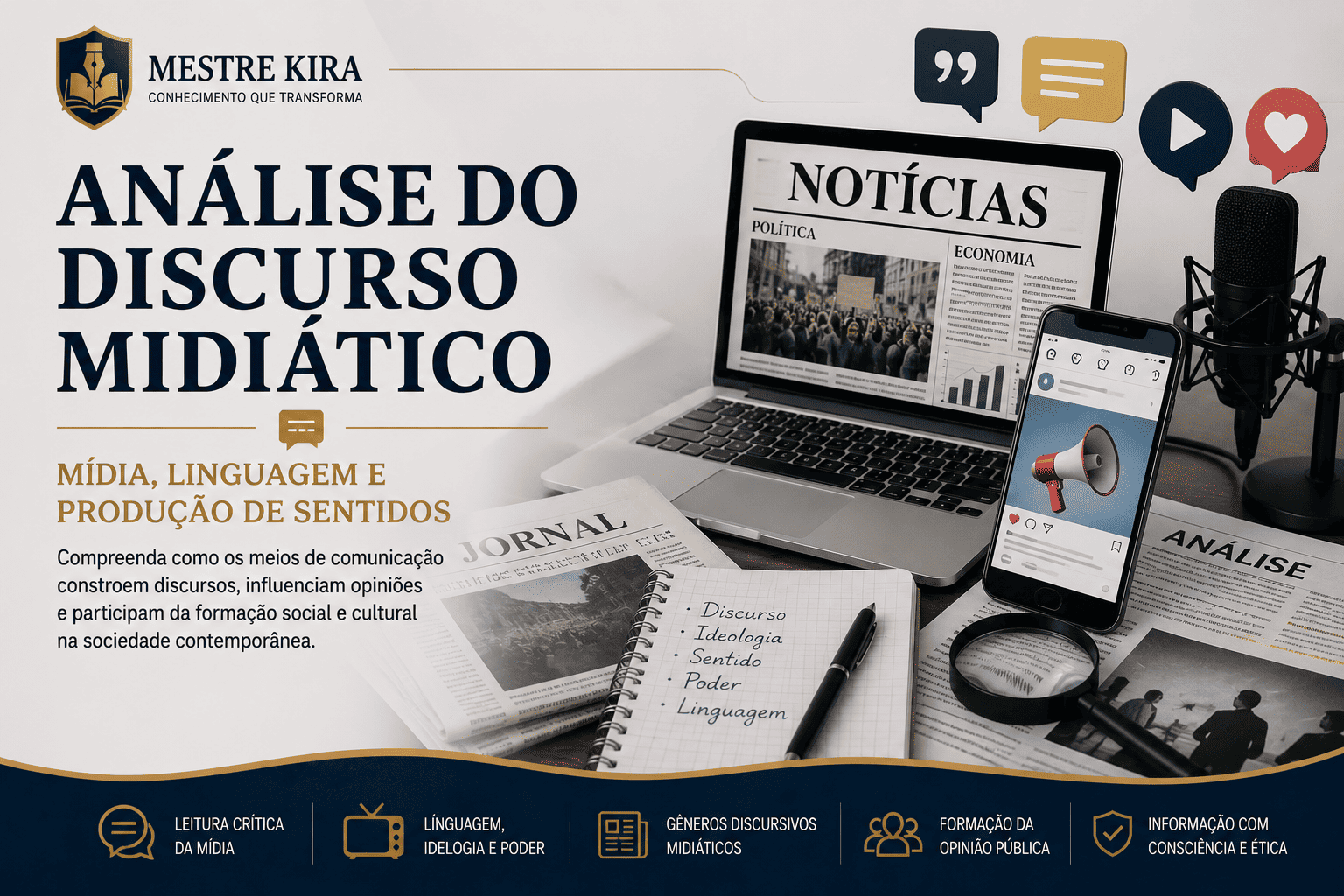 Análise do discurso midiático, mídia, linguagem e opinião pública