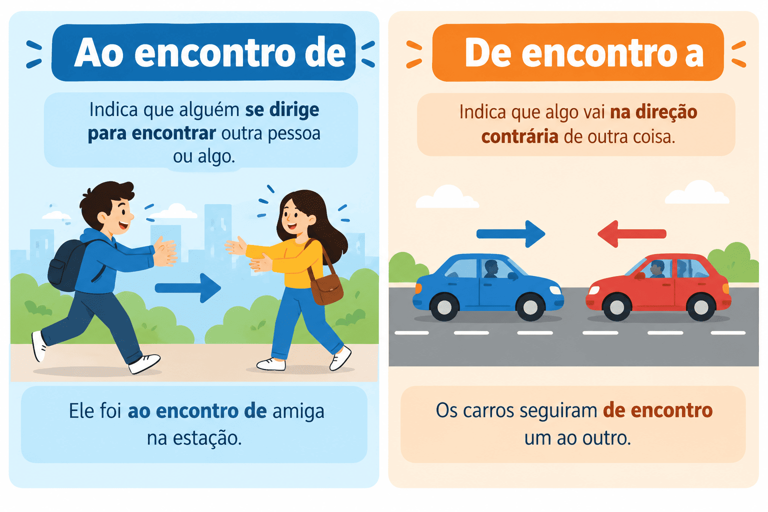 Ao Encontro De ou De Encontro A: Significados, Diferenças e Exemplos