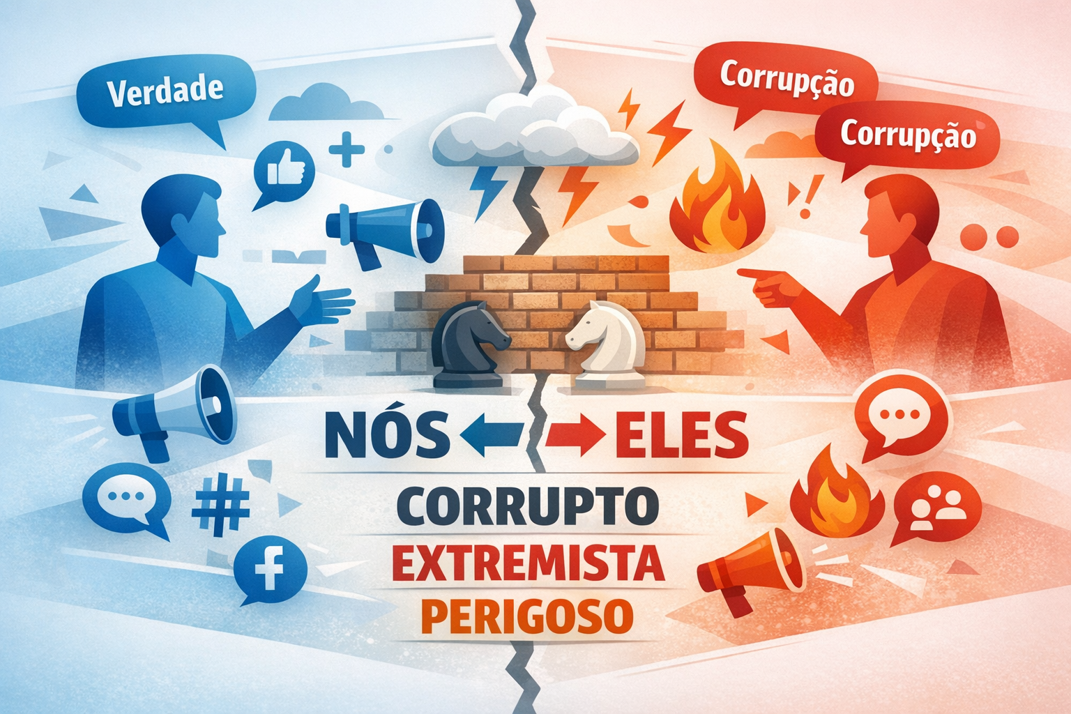 Polarização e construção discursiva do inimigo político