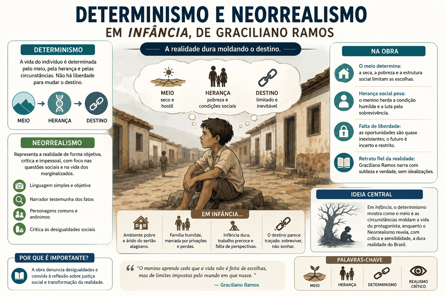 O Determinismo e o Neorrealismo na Obra Infância de Graciliano Ramos