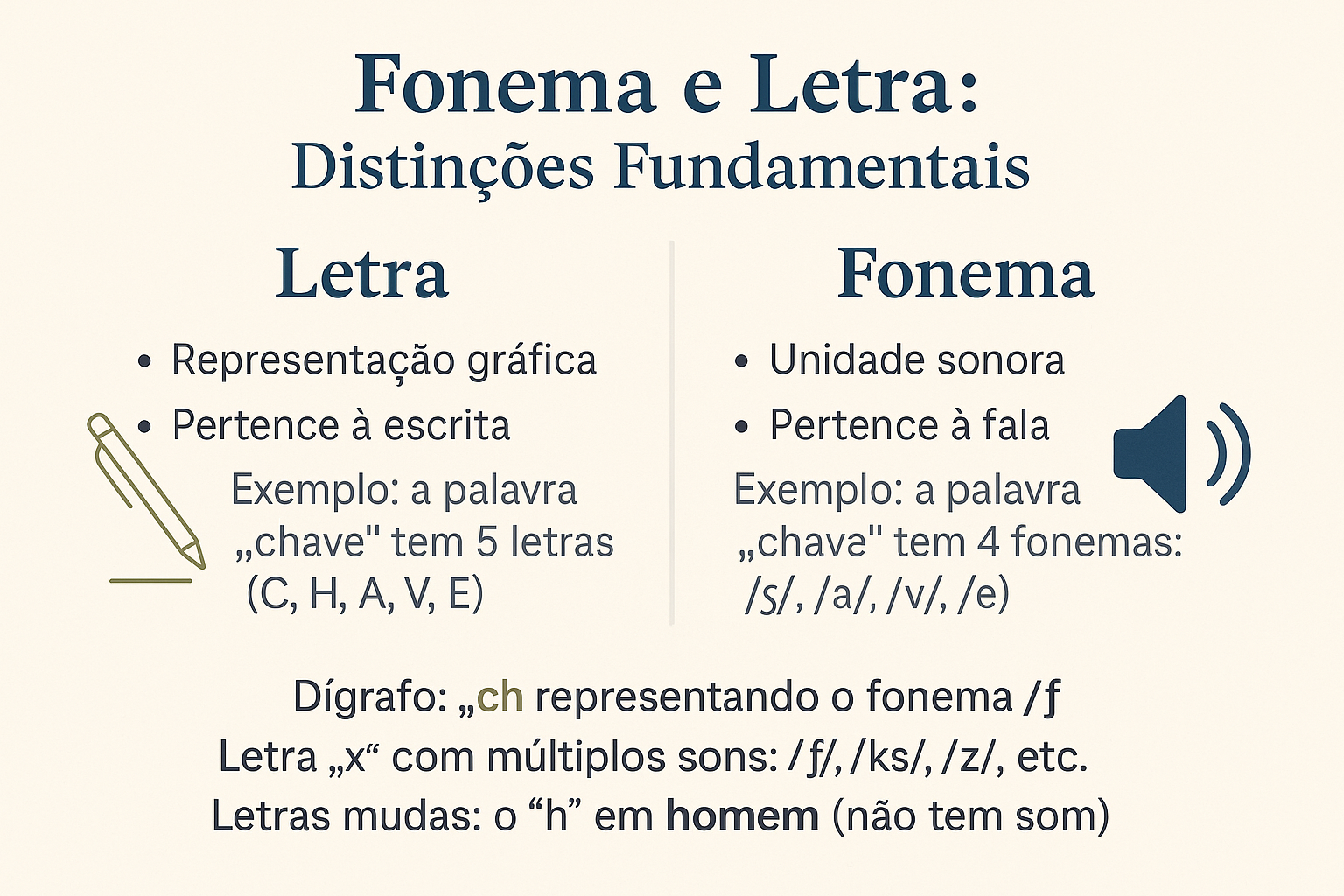 Fonemas e Letras