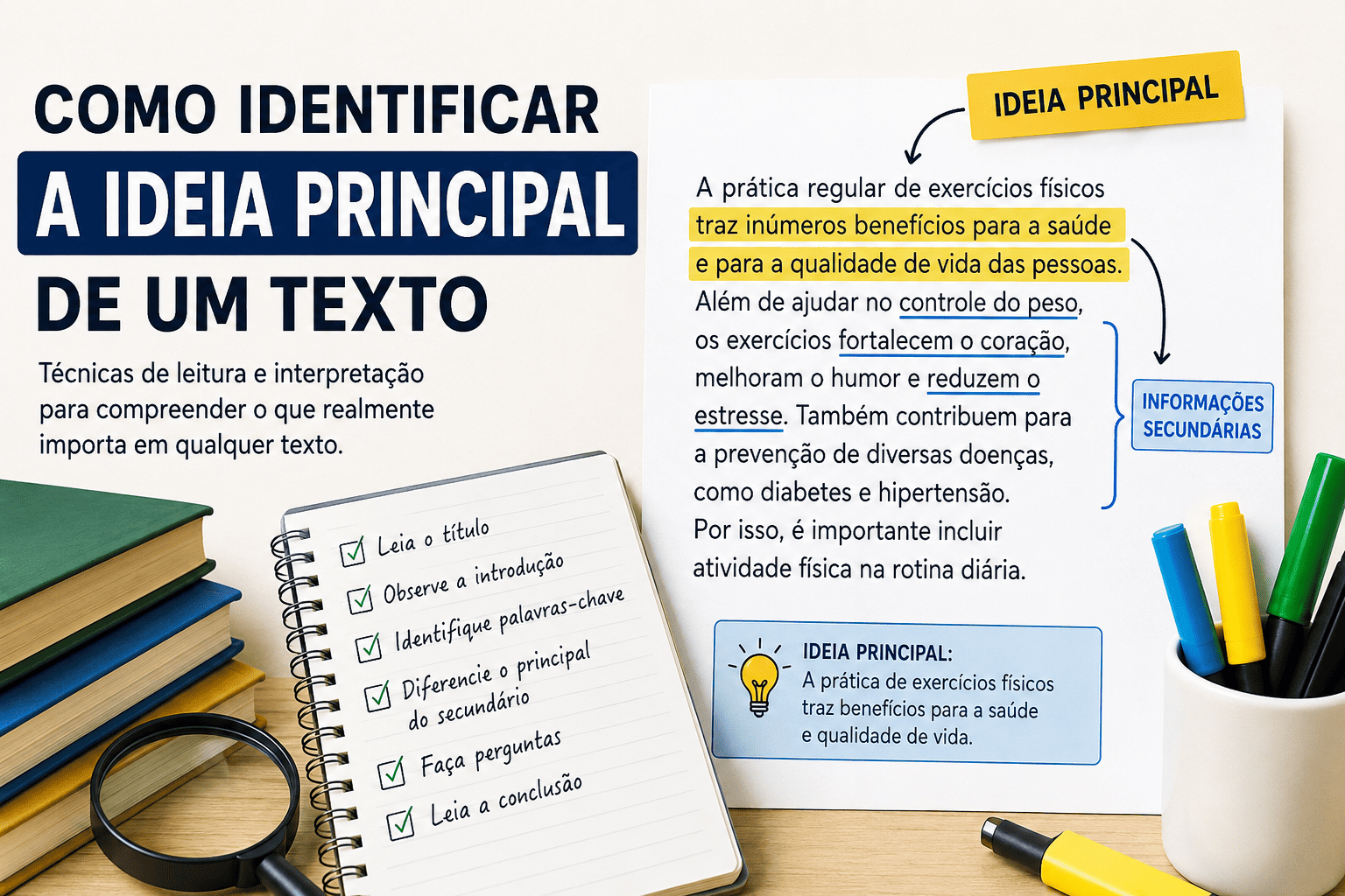 Como identificar a ideia principal de um texto