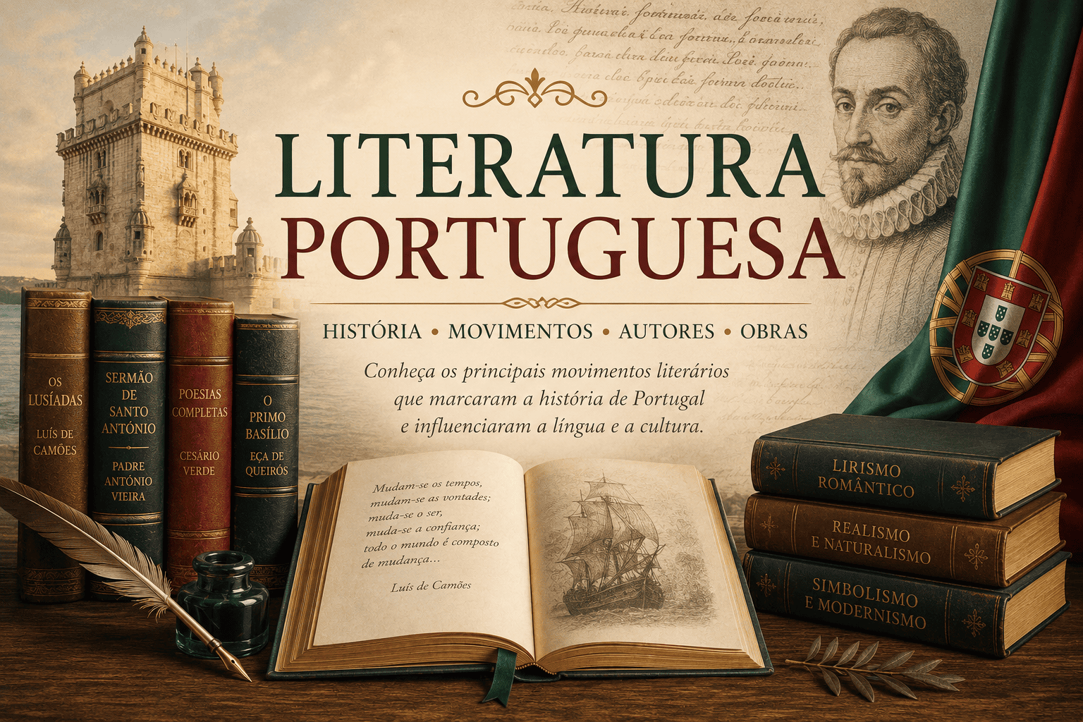 Literatura Portuguesa e movimentos literários de Portugal