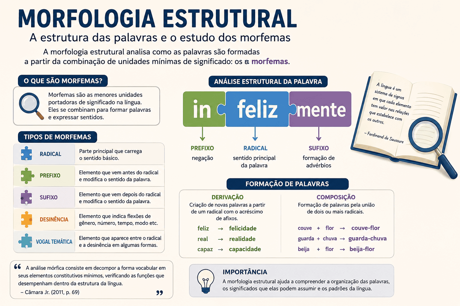 Morfologia estrutural e estudo dos morfemas