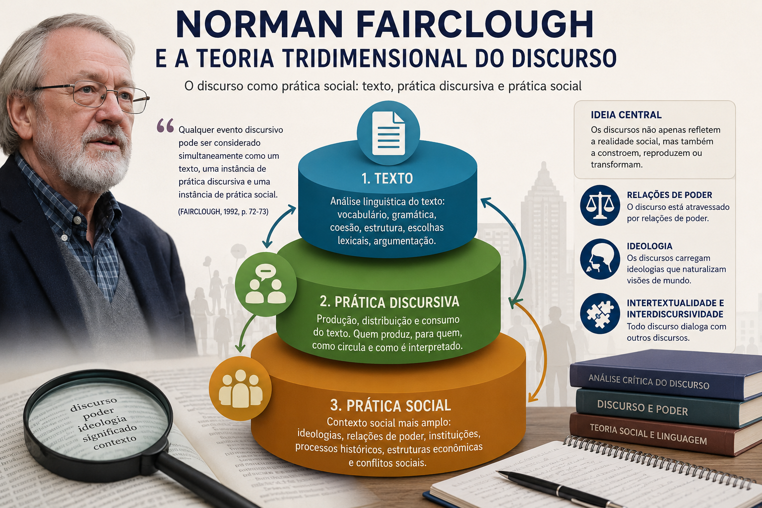 Norman Fairclough e a teoria tridimensional do discurso