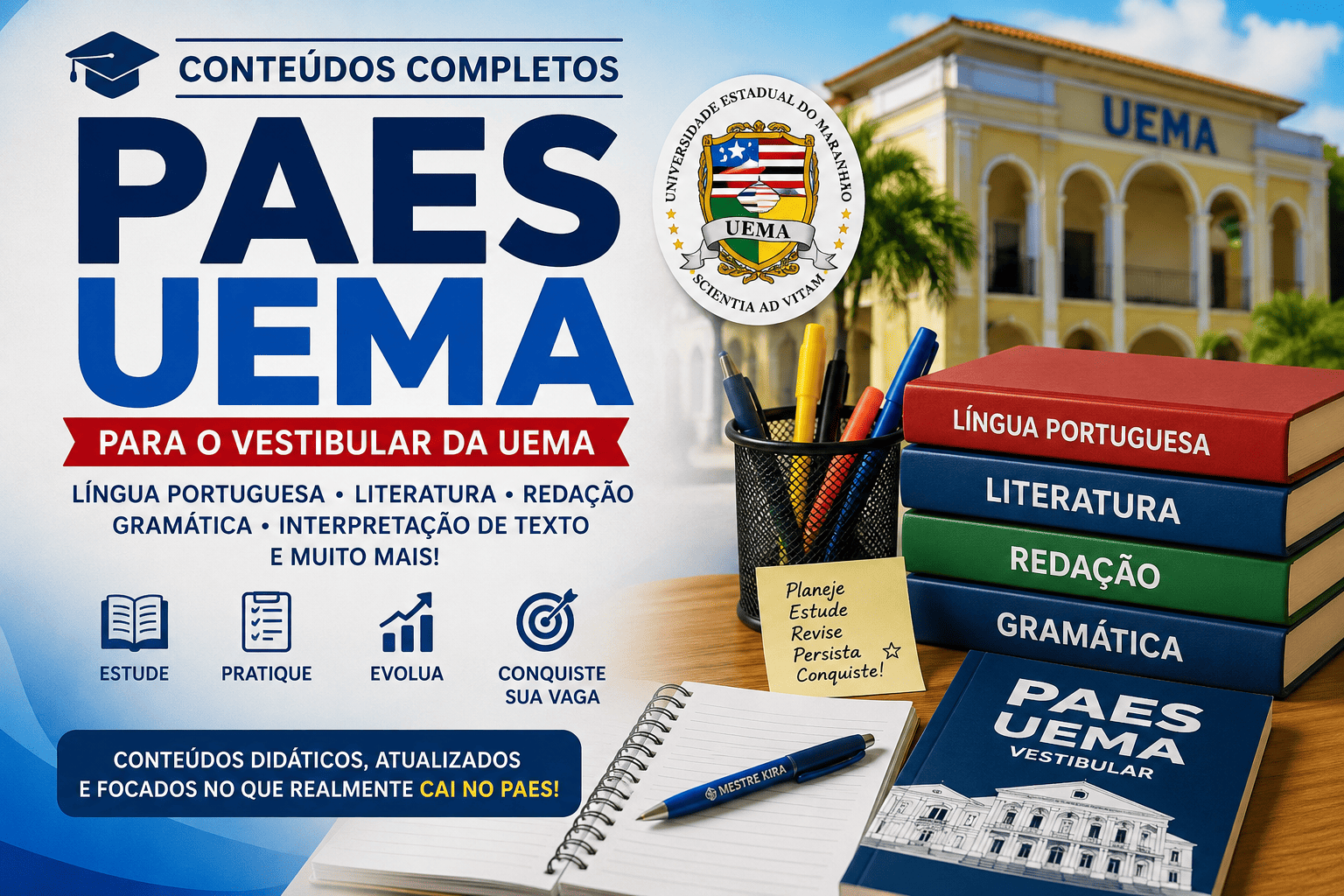 Conteúdos completos para o PAES UEMA