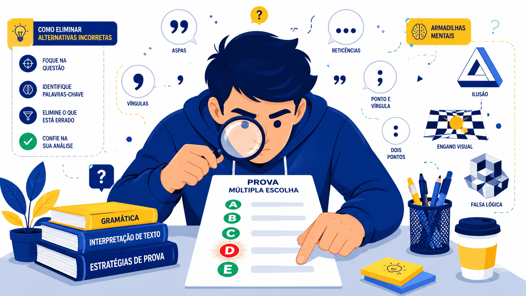 Pegadinhas de português no PAES UEMA 2027: questões do tipo assinale a incorreta