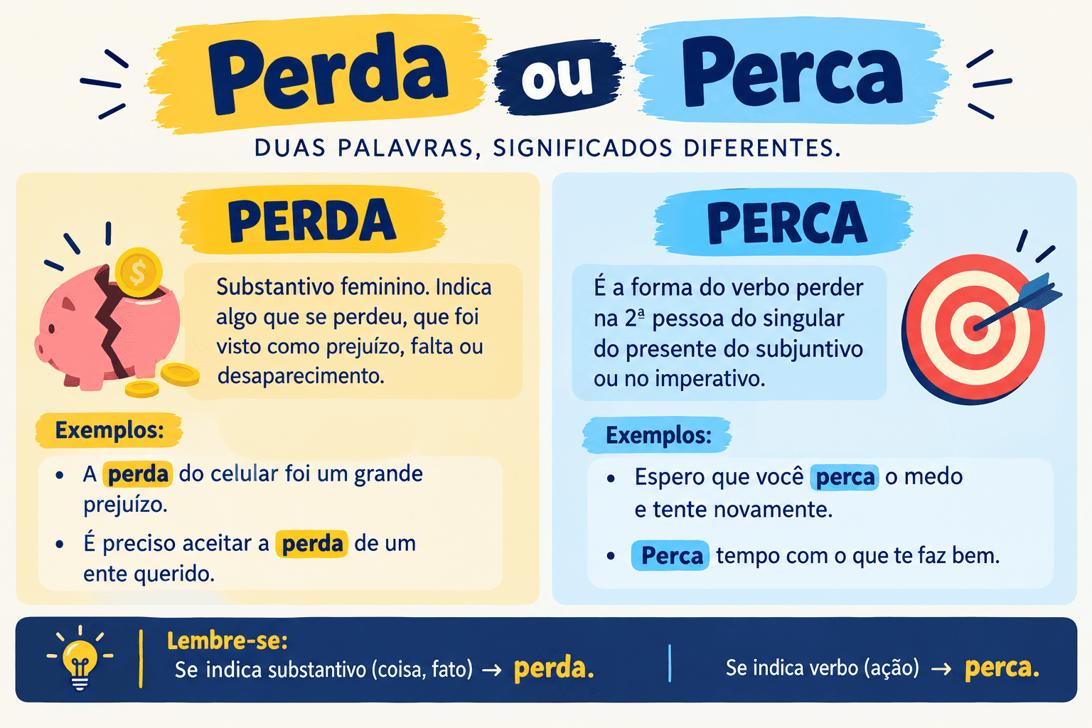 Perda ou Perca: Qual a Diferença e Quando Usar Cada Uma