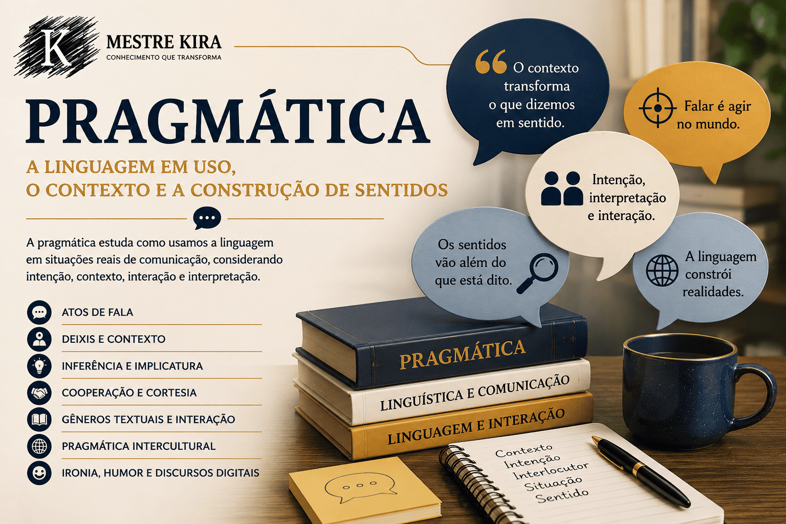 Pragmática, linguagem em contexto e construção de sentidos