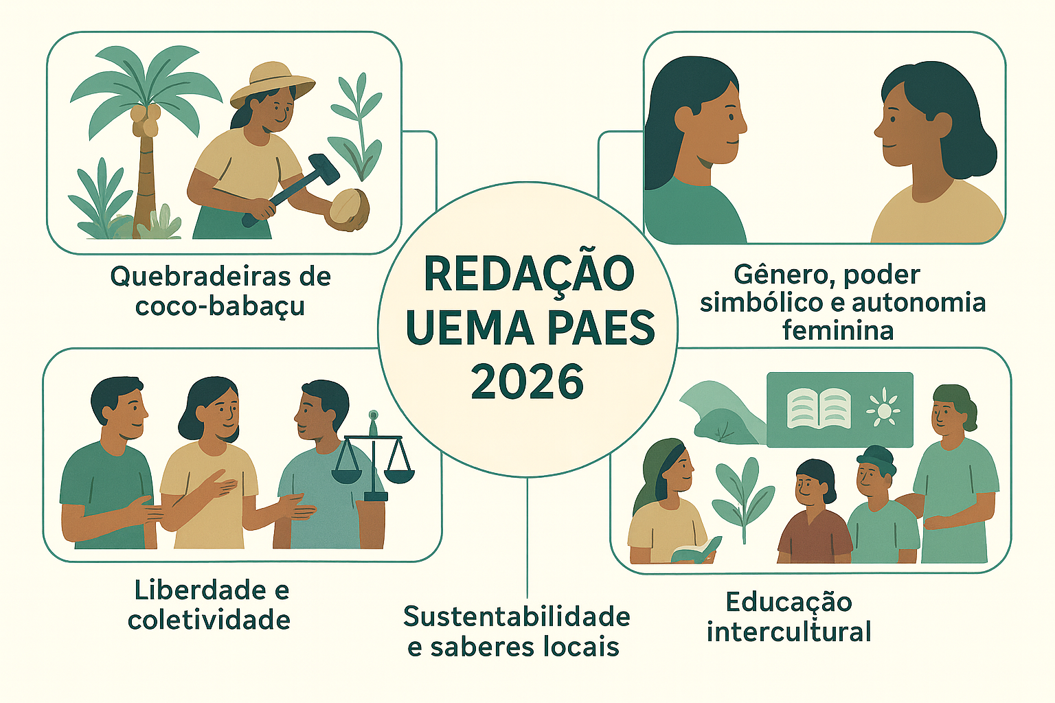 5 possíveis temas da redação da UEMA PAES 2026