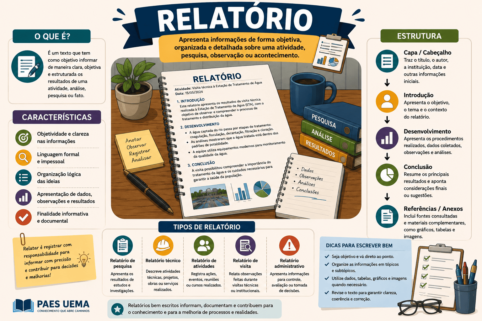 Relatório: O que é, Características, Tipos e Como Fazer
