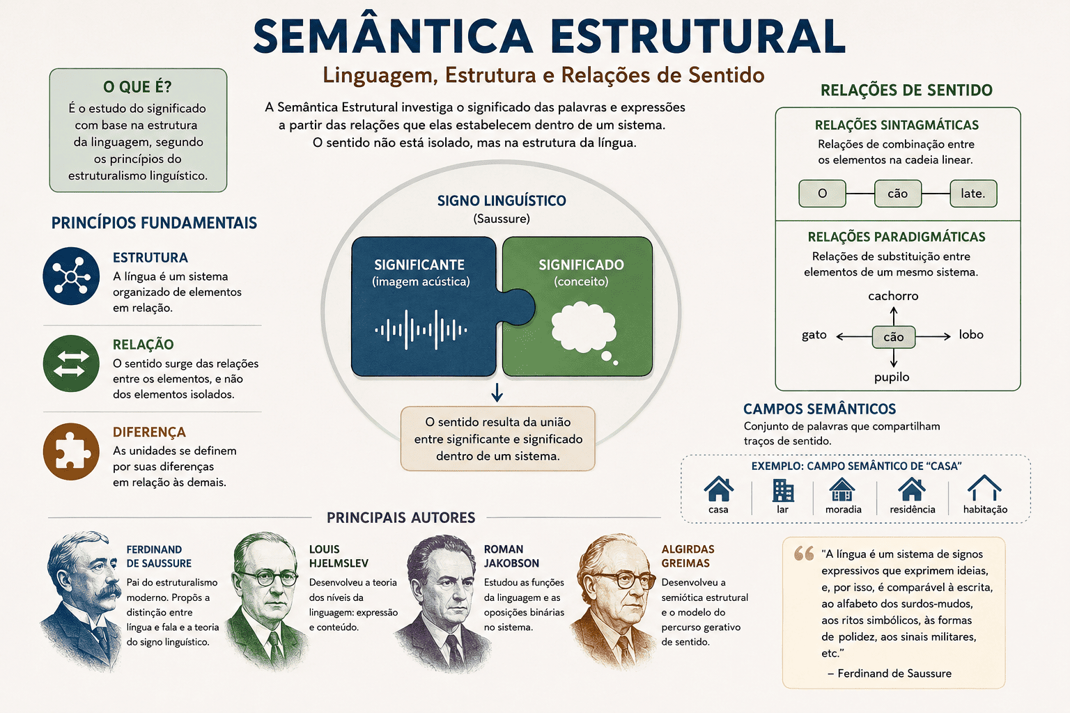 Semântica Estrutural e relações de sentido na linguagem