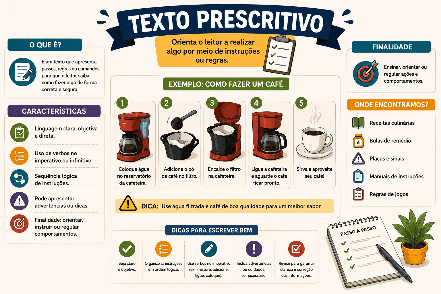Texto Prescritivo: O que é, Características, Exemplos e Diferenças