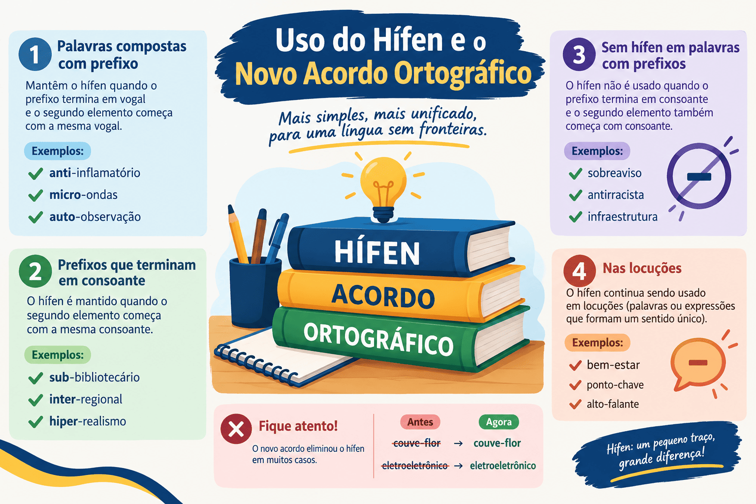 Uso do Hífen e o Novo Acordo Ortográfico: Guia Prático e Regras